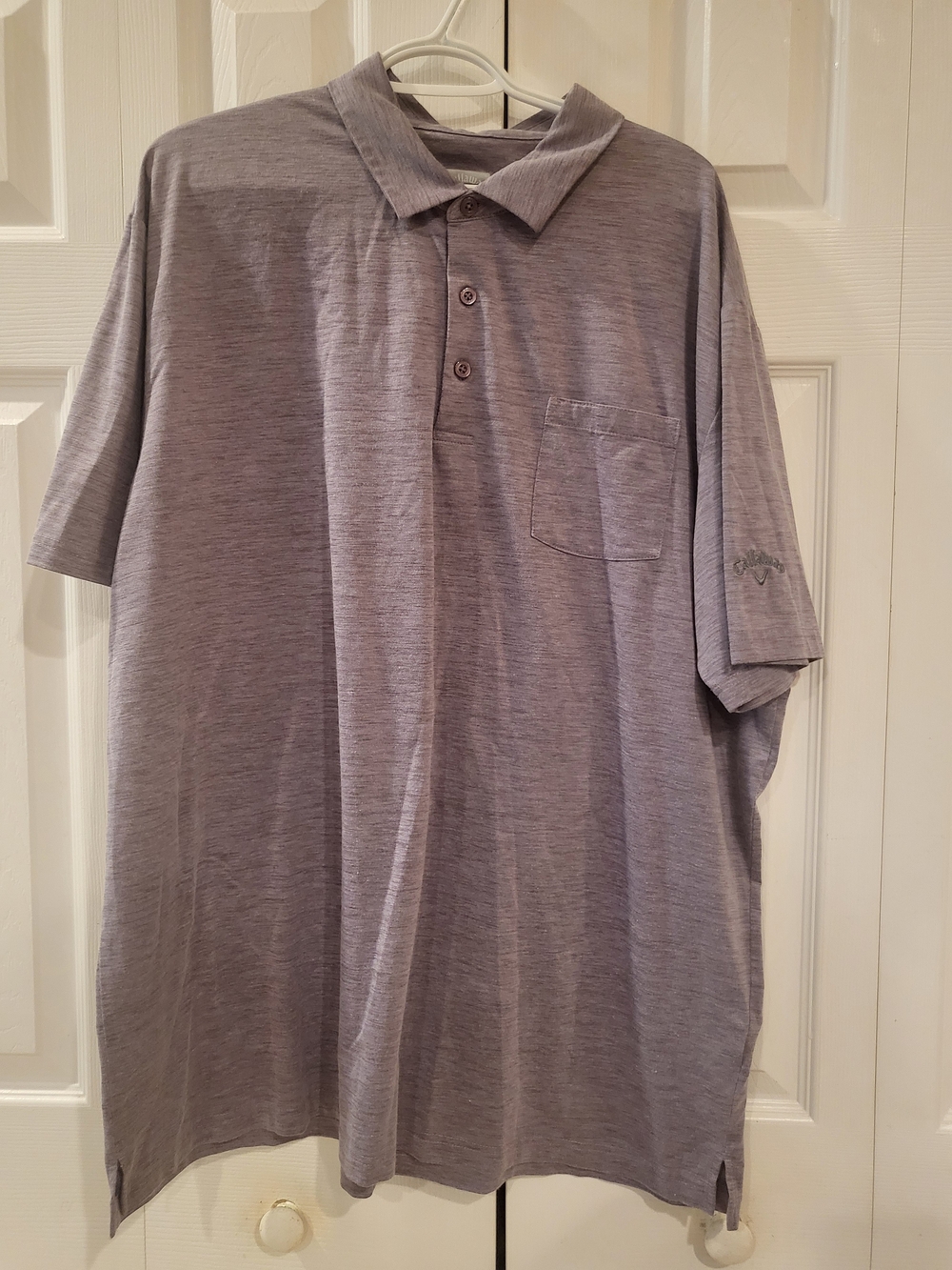 Callaway Performance Stretch Golf Polo Grape Compote Heather Polo Shirt